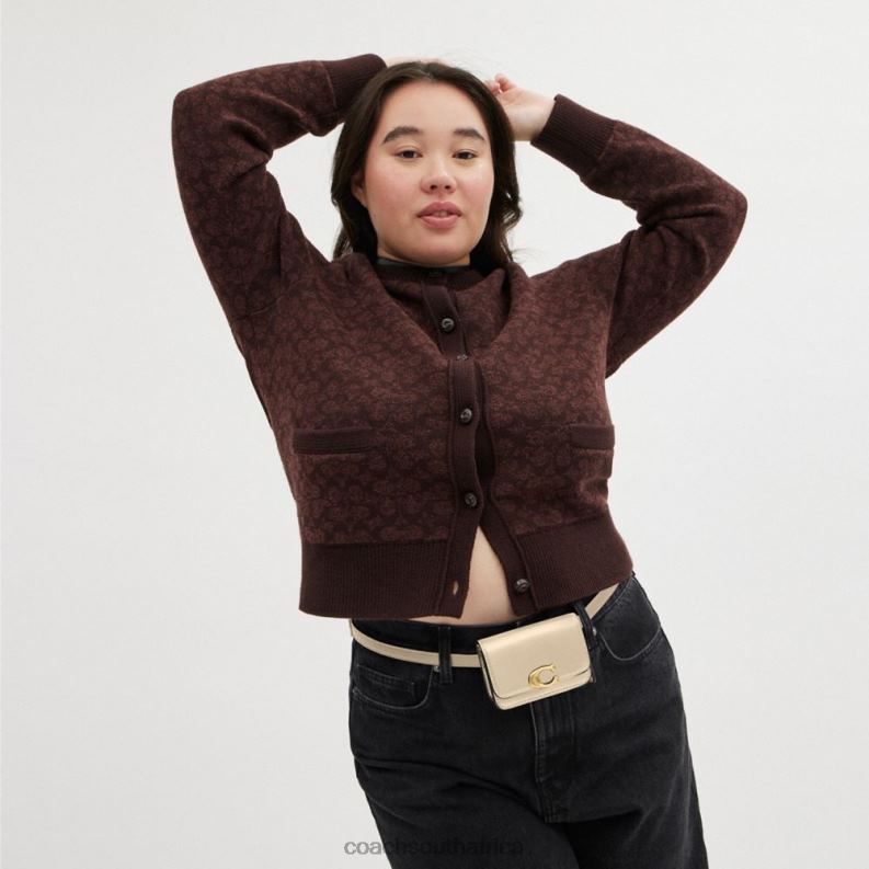 Coach Women BANDIT CARD CASE BELT BAG B4/IVORY 4ZRDJ193