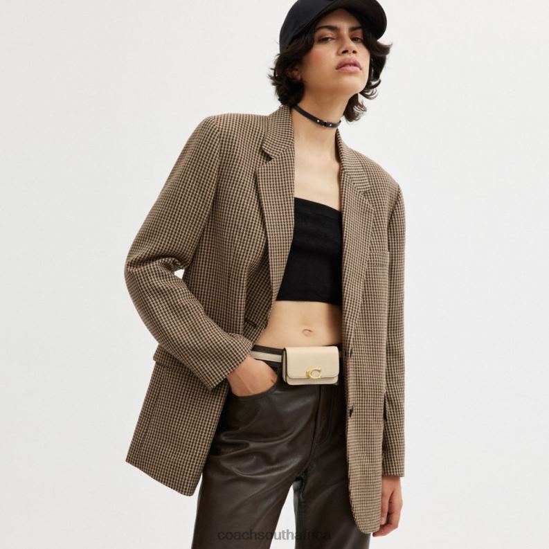 Coach Women BANDIT CARD CASE BELT BAG B4/IVORY 4ZRDJ193