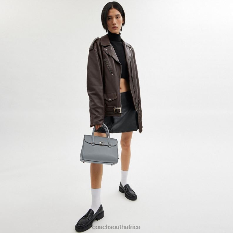 Coach Women BROOME CARRYALL LH/Grey Blue 4ZRDJ179