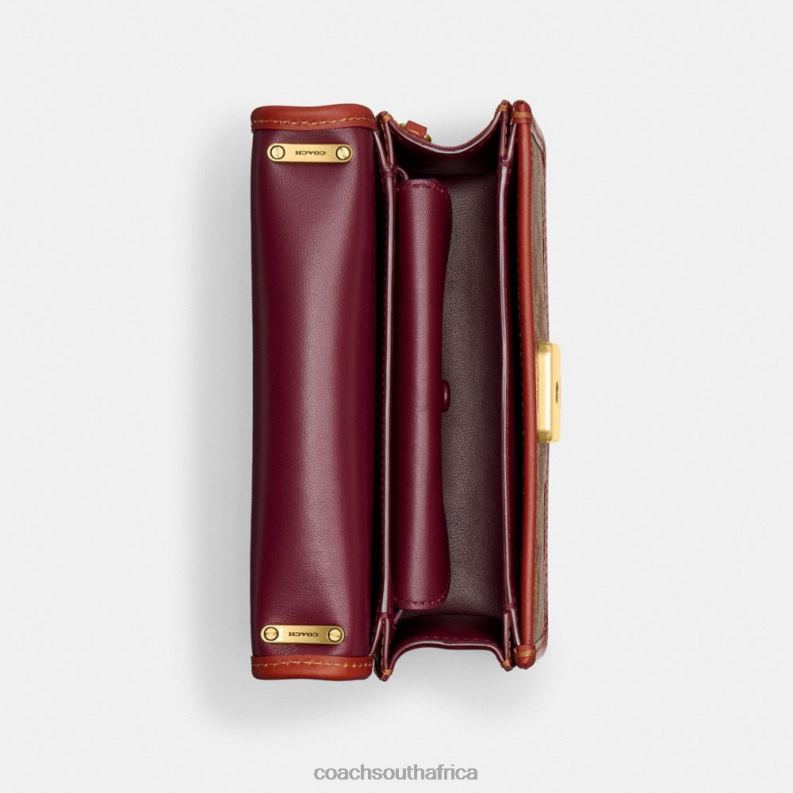 Coach Women COACH X MINT + SERF BANDIT CROSSBODY IN SIGNATURE CANVAS B4/Tan Rust 4ZRDJ181