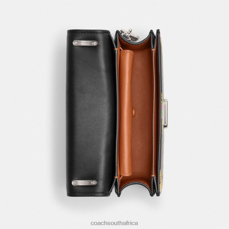 Coach Women COSMIC COACH BANDIT CROSSBODY WITH PLANET PRINT LH/Black Multi 4ZRDJ187