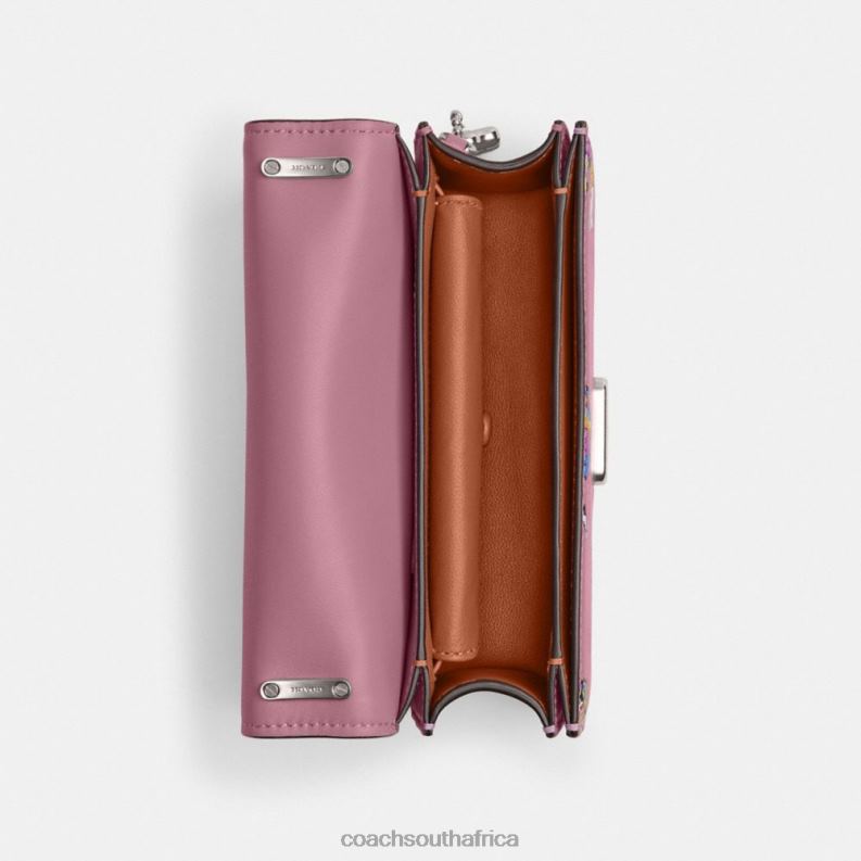 Coach Women COSMIC COACH BANDIT CROSSBODY WITH ROCKET PRINT LH/Violet Orchid Multi 4ZRDJ185