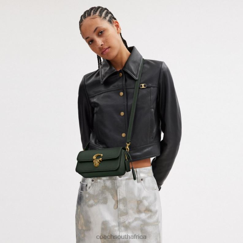 Coach Women STUDIO BAGUETTE BAG B4/Amazon Green 4ZRDJ189