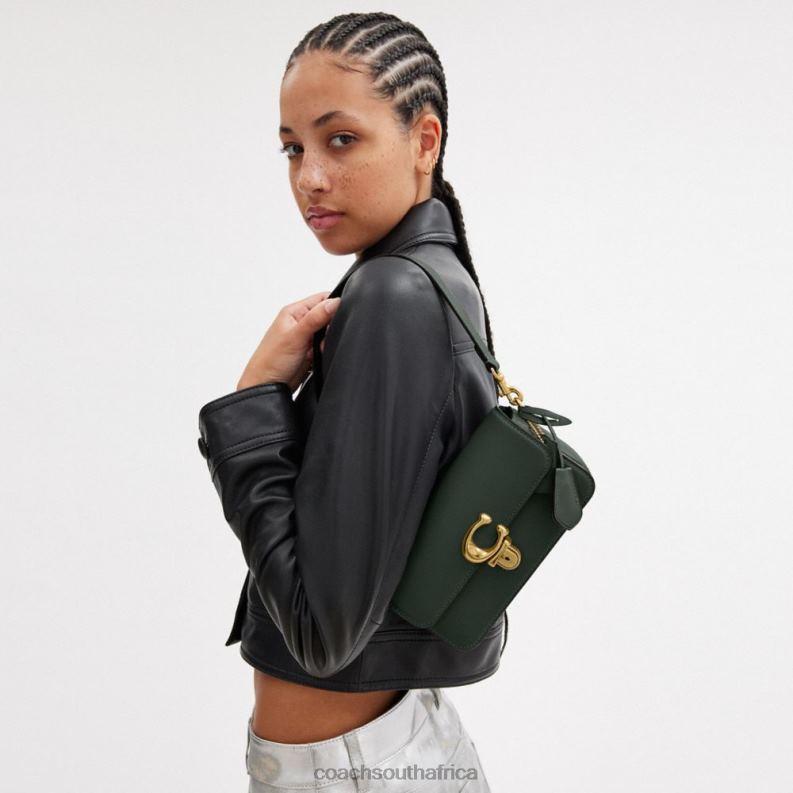Coach Women STUDIO BAGUETTE BAG B4/Amazon Green 4ZRDJ189