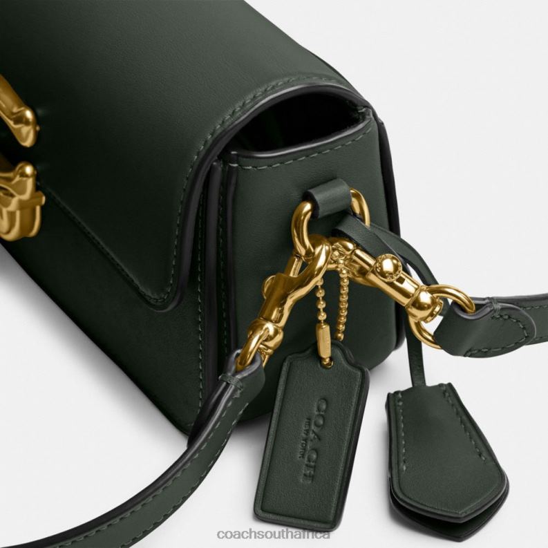 Coach Women STUDIO BAGUETTE BAG B4/Amazon Green 4ZRDJ189