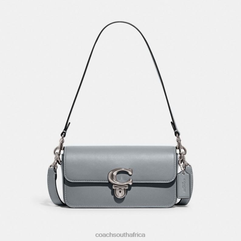 Coach Women STUDIO BAGUETTE BAG LH/Grey Blue 4ZRDJ190