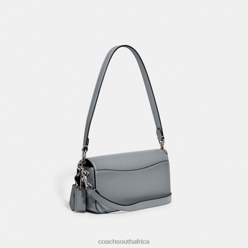 Coach Women STUDIO BAGUETTE BAG LH/Grey Blue 4ZRDJ190
