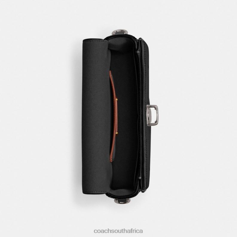 Coach Women STUDIO BAGUETTE BAG WITH SEQUINS LH/Black 4ZRDJ183