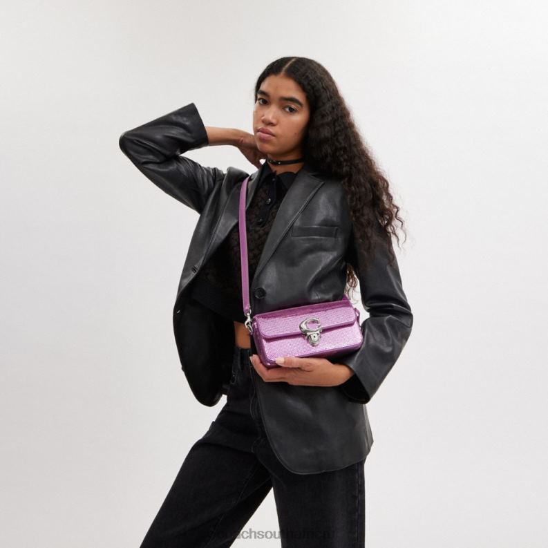 Coach Women STUDIO BAGUETTE BAG WITH SEQUINS LH/Dark Magenta 4ZRDJ188