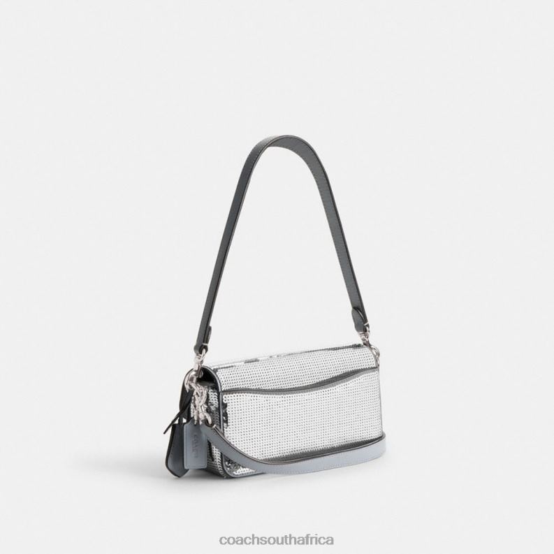 Coach Women STUDIO BAGUETTE BAG WITH SEQUINS LH/Silver 4ZRDJ184