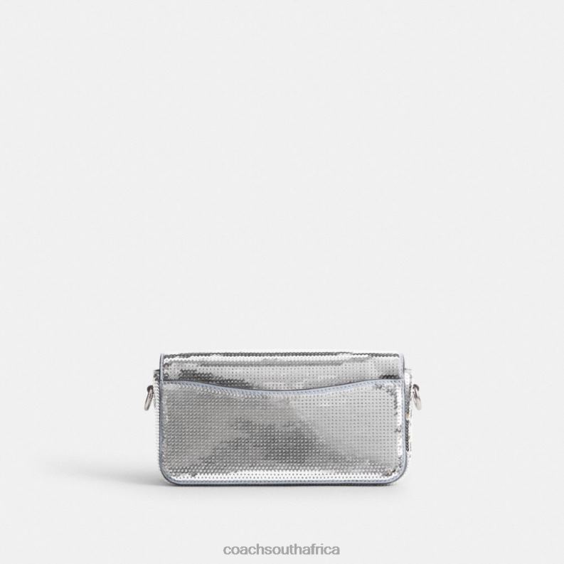 Coach Women STUDIO BAGUETTE BAG WITH SEQUINS LH/Silver 4ZRDJ184