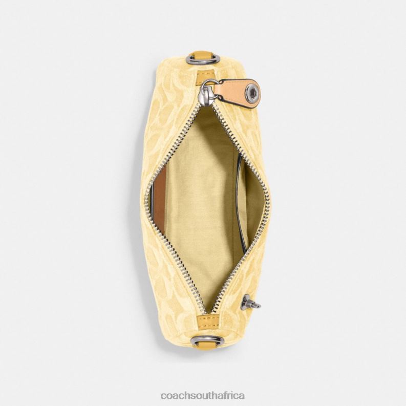 Coach Women SWINGER 20 IN SIGNATURE DENIM LH/Pale Yellow 4ZRDJ200