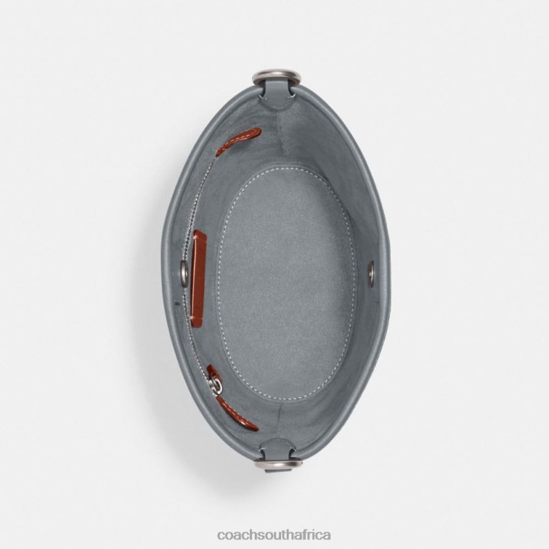 Coach Women DAKOTA BUCKET BAG 16 LH/Grey Blue 4ZRDJ274