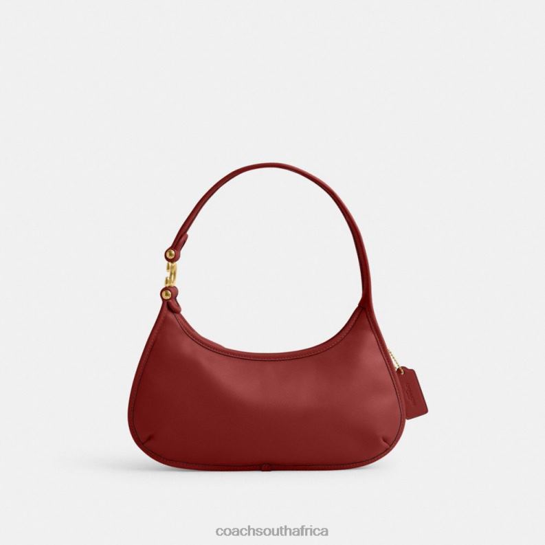 Coach Women EVE SHOULDER BAG B4/Enamel Red 4ZRDJ280