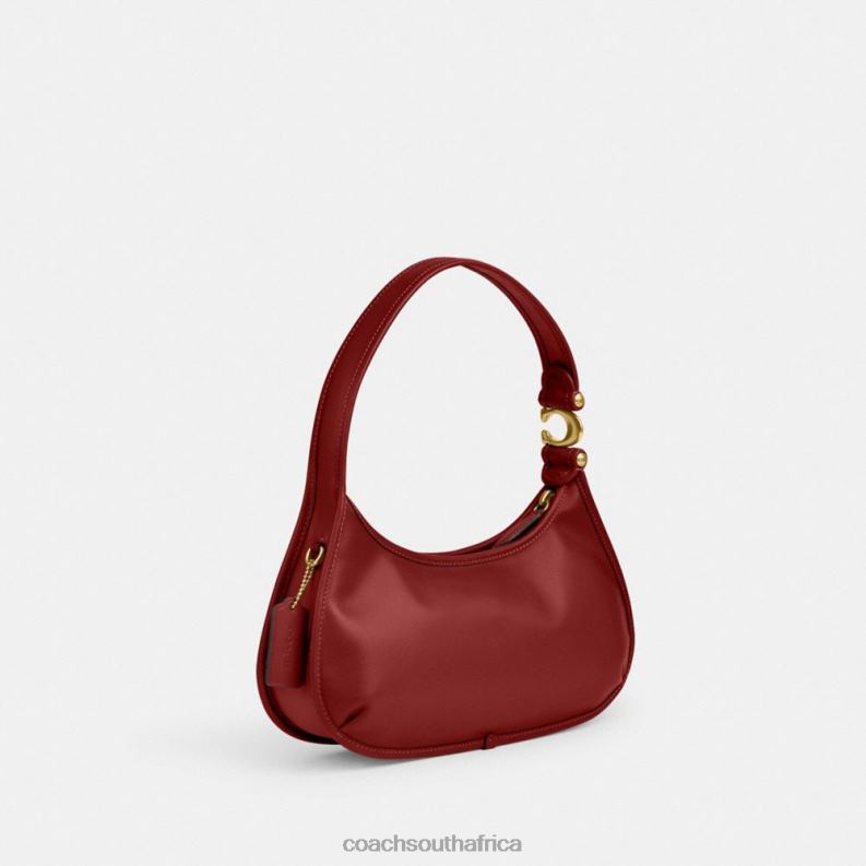 Coach Women EVE SHOULDER BAG B4/Enamel Red 4ZRDJ280