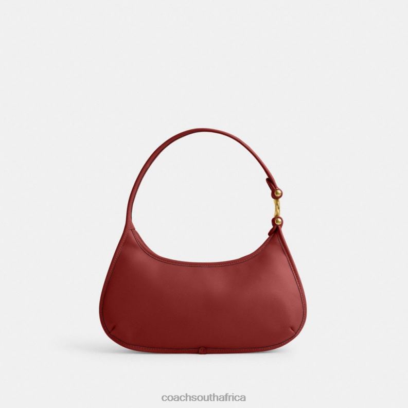 Coach Women EVE SHOULDER BAG B4/Enamel Red 4ZRDJ280