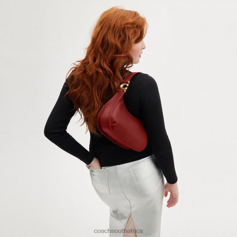 Coach Women EVE SHOULDER BAG B4/Enamel Red 4ZRDJ280