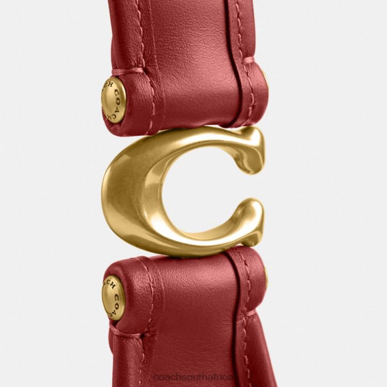 Coach Women EVE SHOULDER BAG B4/Enamel Red 4ZRDJ280