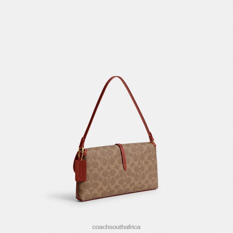 Coach Women HAMPTONS BAG IN SIGNATURE CANVAS B4/Tan Rust 4ZRDJ257
