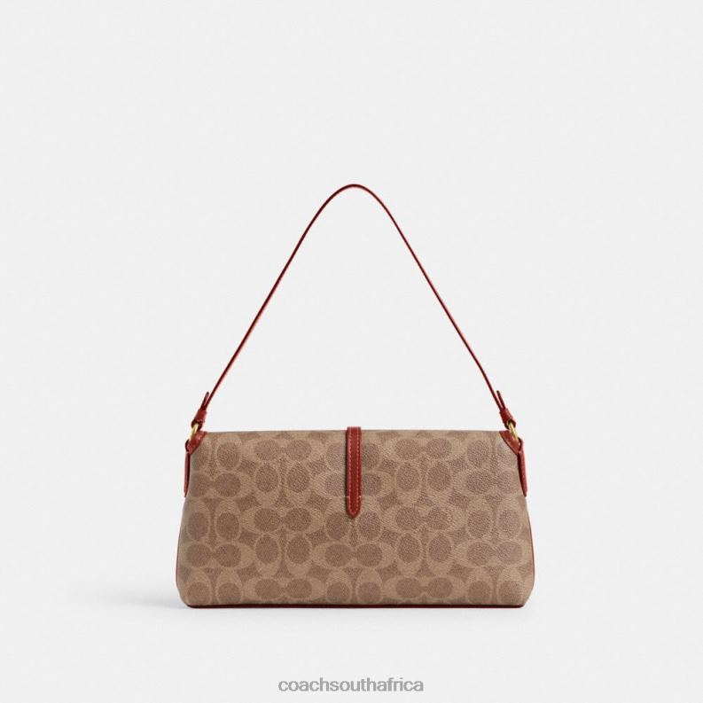Coach Women HAMPTONS BAG IN SIGNATURE CANVAS B4/Tan Rust 4ZRDJ257