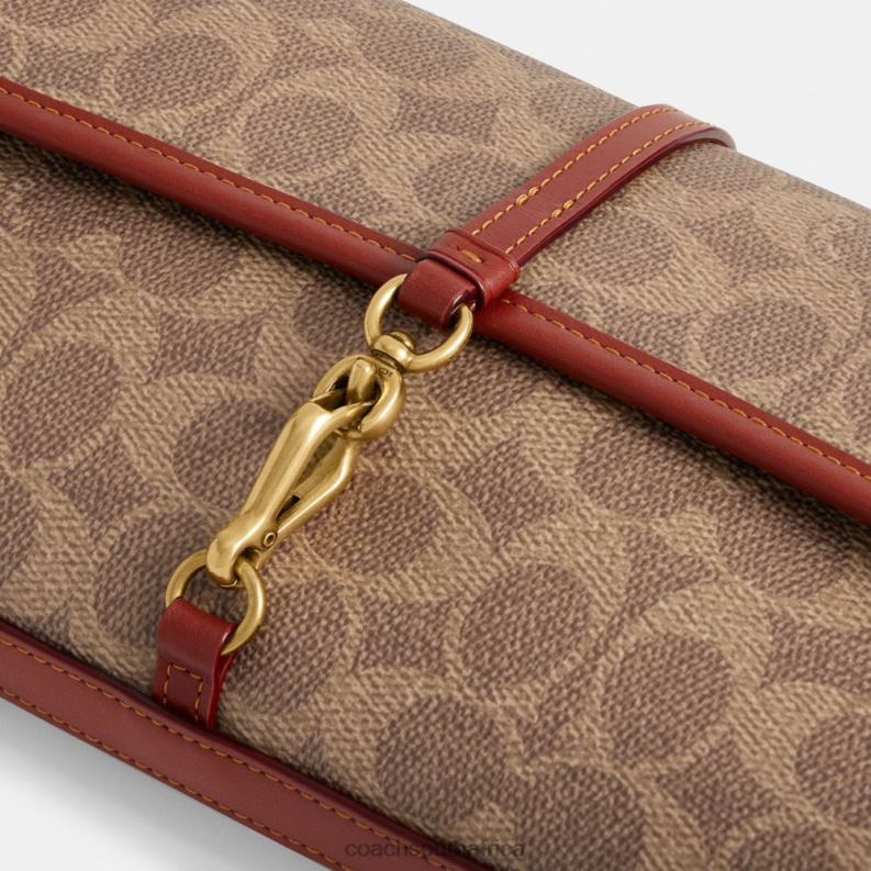 Coach Women HAMPTONS BAG IN SIGNATURE CANVAS B4/Tan Rust 4ZRDJ257