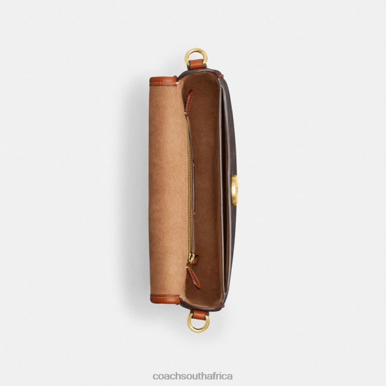 Coach Women HARLEY SHOULDER BAG 23 WITH HORSE AND CARRIAGE PRINT B4/Truffle Burnished Amber 4ZRDJ263