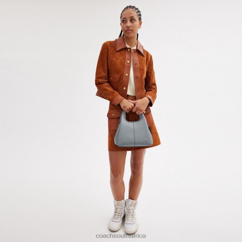 Coach Women LANA SHOULDER BAG 23 LH/Grey Blue 4ZRDJ264