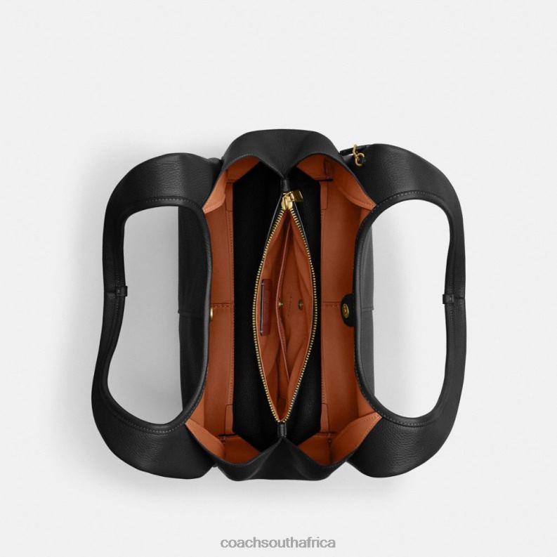 Coach Women LANA SHOULDER BAG B4/BLACK 4ZRDJ281