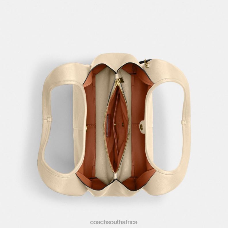 Coach Women LANA SHOULDER BAG B4/IVORY 4ZRDJ282