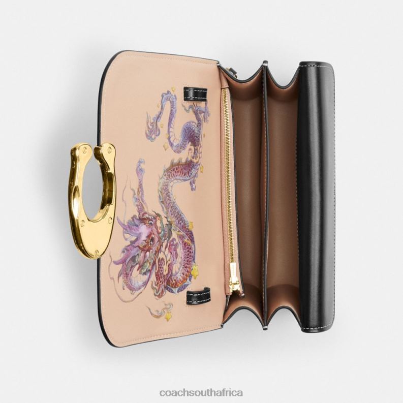 Coach Women NEW YEAR IDOL BAG WITH DRAGON RE/Black 4ZRDJ255