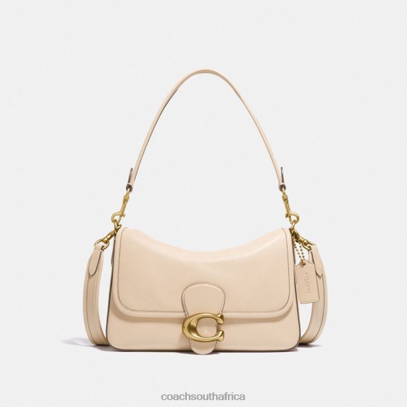 Coach Women SOFT TABBY SHOULDER BAG B4/IVORY 4ZRDJ171