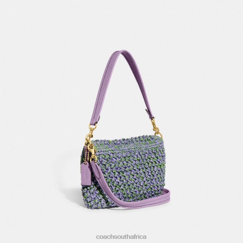 Coach Women SOFT TABBY SHOULDER BAG B4/Light Purple/Soft Green 4ZRDJ135