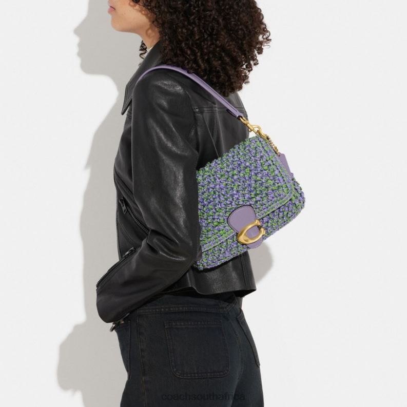 Coach Women SOFT TABBY SHOULDER BAG B4/Light Purple/Soft Green 4ZRDJ135