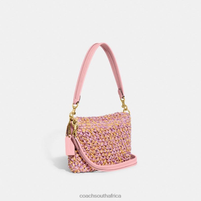 Coach Women SOFT TABBY SHOULDER BAG B4/Pink/Orange 4ZRDJ134