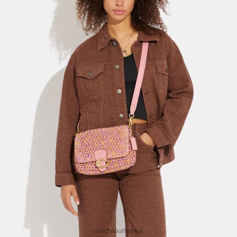 Coach Women SOFT TABBY SHOULDER BAG B4/Pink/Orange 4ZRDJ134