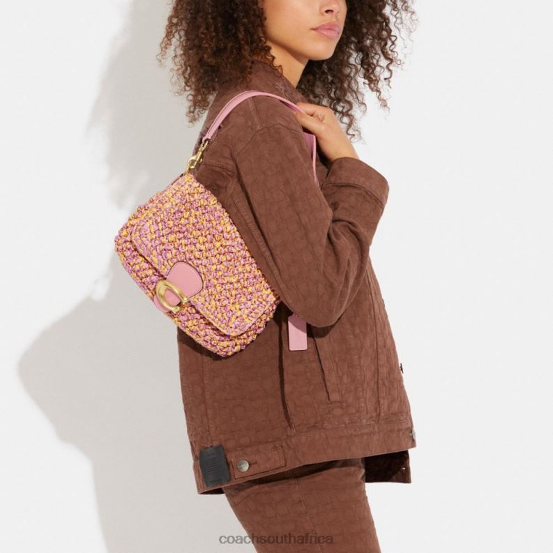 Coach Women SOFT TABBY SHOULDER BAG B4/Pink/Orange 4ZRDJ134