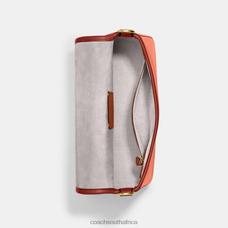 Coach Women SOFT TABBY SHOULDER BAG IN COLORBLOCK B4/Light Coral Multi 4ZRDJ126