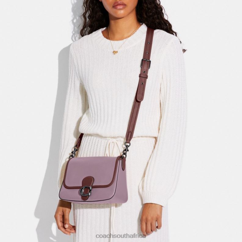 Coach Women SOFT TABBY SHOULDER BAG IN COLORBLOCK V5/Ice Purple Multi 4ZRDJ132