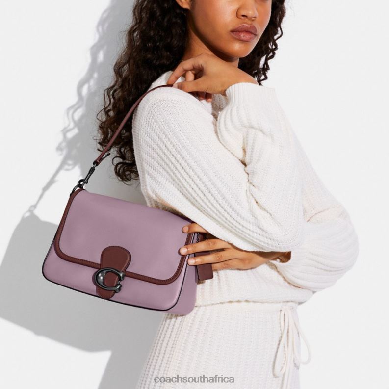 Coach Women SOFT TABBY SHOULDER BAG IN COLORBLOCK V5/Ice Purple Multi 4ZRDJ132