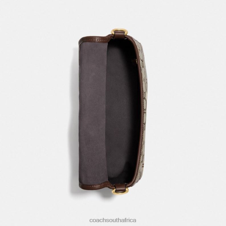 Coach Women SOFT TABBY SHOULDER BAG IN SIGNATURE JACQUARD B4/Oak Maple 4ZRDJ118