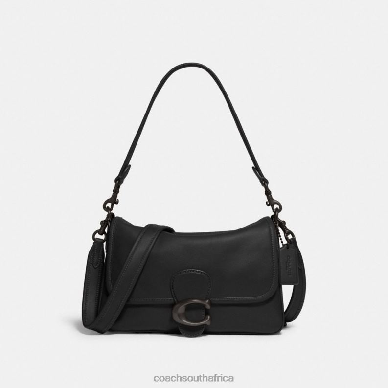 Coach Women SOFT TABBY SHOULDER BAG V5/Black 4ZRDJ103