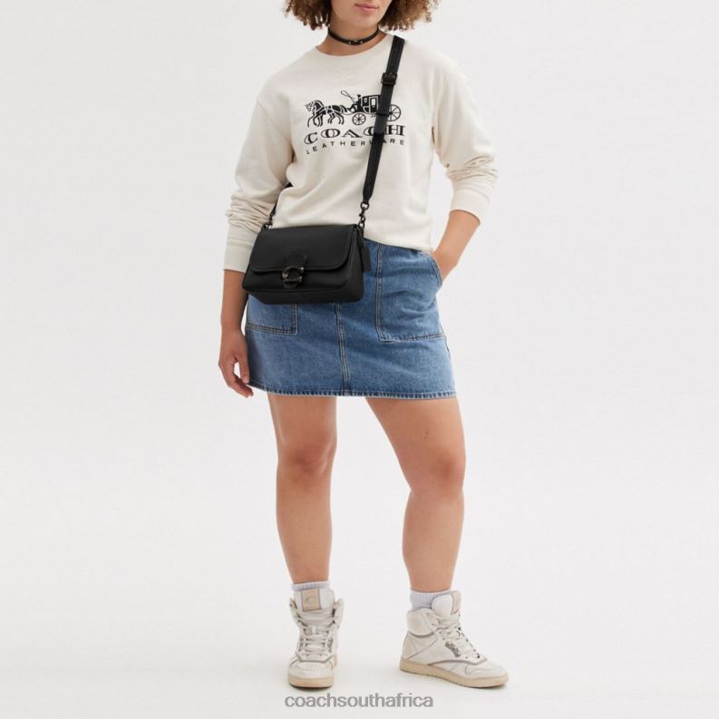 Coach Women SOFT TABBY SHOULDER BAG V5/Black 4ZRDJ103