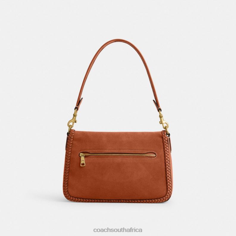 Coach Women SOFT TABBY SHOULDER BAG WITH BRAID B4/Burnished Amber 4ZRDJ122