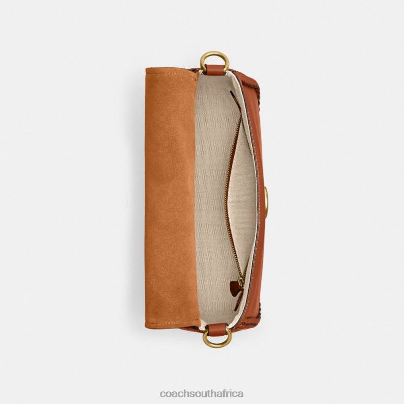 Coach Women SOFT TABBY SHOULDER BAG WITH BRAID B4/Burnished Amber 4ZRDJ122