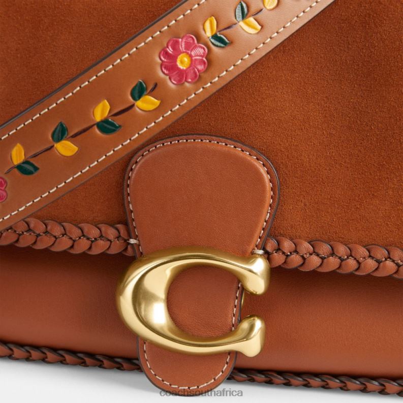 Coach Women SOFT TABBY SHOULDER BAG WITH BRAID B4/Burnished Amber 4ZRDJ122