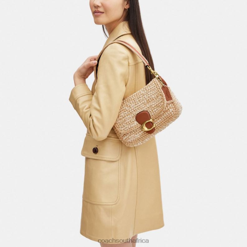 Coach Women SOFT TABBY SHOULDER BAG WITH CROCHET B4/Ivory Multi 4ZRDJ131