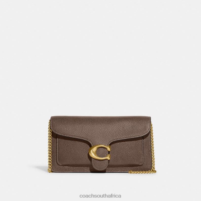 Coach Women TABBY CHAIN CLUTCH B4/DARK STONE 4ZRDJ157