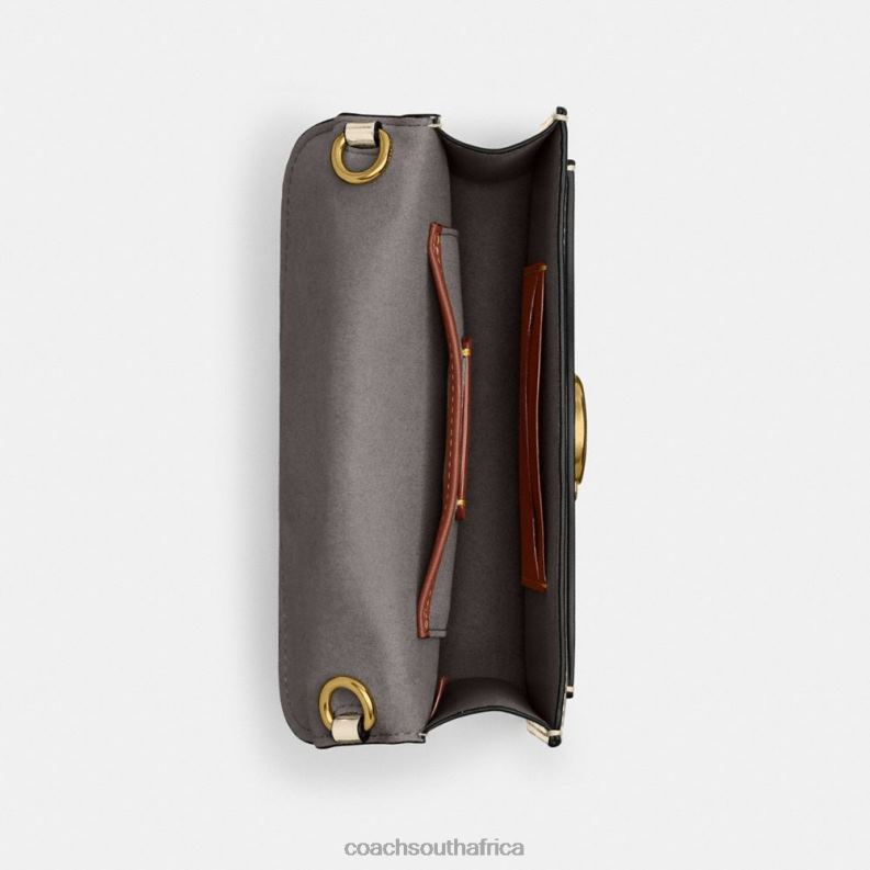 Coach Women TABBY CROSSBODY IN SILVER METALLIC B4/Gold 4ZRDJ111