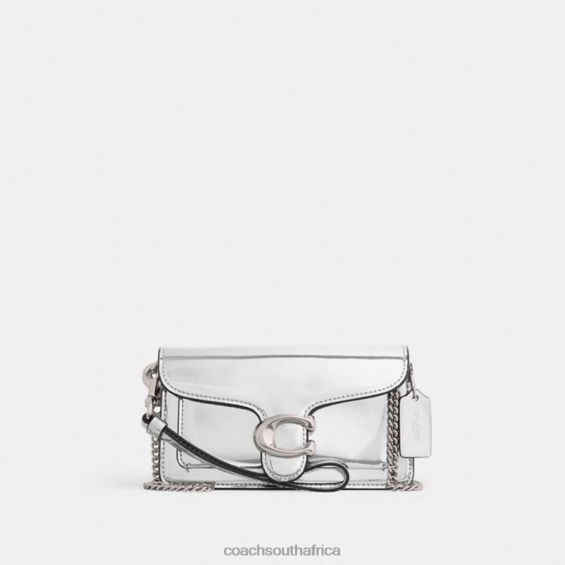 Coach Women TABBY CROSSBODY IN SILVER METALLIC LH/Silver 4ZRDJ148