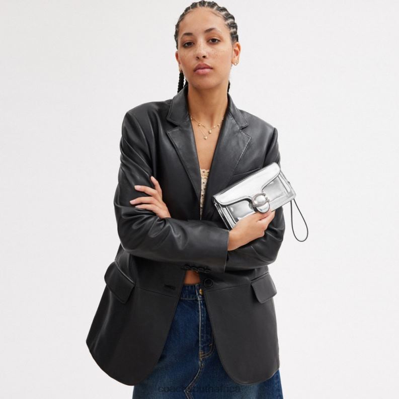 Coach Women TABBY CROSSBODY IN SILVER METALLIC LH/Silver 4ZRDJ148